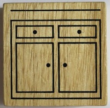 Dollhouse Wooden Sink Cabinet