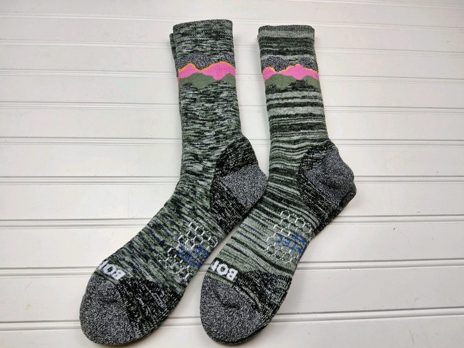 Bombas Hex Tec Hike Hiking Stripe Calf Socks Lot Of 2 Pairs Size XL