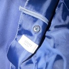 Alfani Men’s Blue Slim Fit 2-Piece Suit 44R Twill Polyester, Two-Button — photo 3