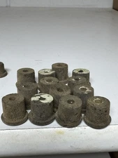 VTG Lot 10 Rubber Step Bushing W/ Hole 1/2” x 1/2” OD Automotive Wire Tubes USA