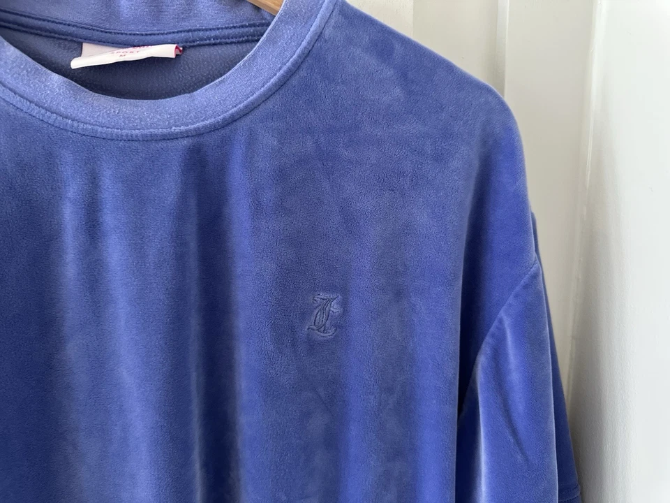 Juicy Couture Sport Y2K Velour Short Sleeve Lilac Seater top Medium Exclt Condt - Image 3 of 4