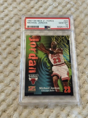 1997 NBA Skybox Z-Force Michael Jordan #23 PSA 10 GOAT BULLS LOW POP