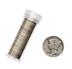 Mercury Dimes/ Lot of 50, 90% Silver - 1 Roll (read description)