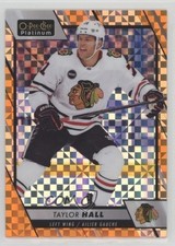 2023-24 O-Pee-Chee Platinum Orange Checkers 9/25 Taylor Hall #195 1e15