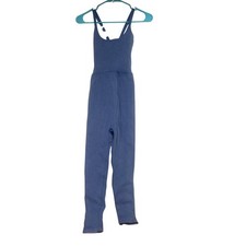 Fabletics Womens Blue Ribbed Mineral Wash Cri...