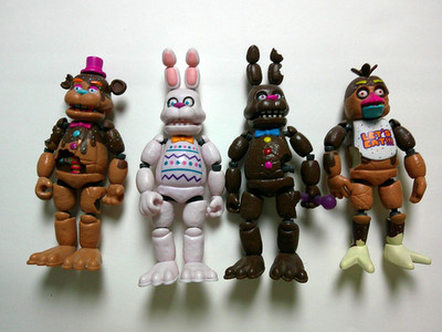 FUNKO FNAF EASTER SET 5'' CHOCOLATE FREDDY BONNIE CHICA FIVE NIGHTS AT FREDDY'S