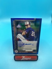 Travis Sykora 2025 Topps Pro Debut Blue Foil Auto 46/150 #PD-8 Nationals