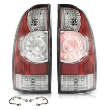 LED Tail Light Assembly Tacoma 2005-2015 Left Right Pair Red Lens