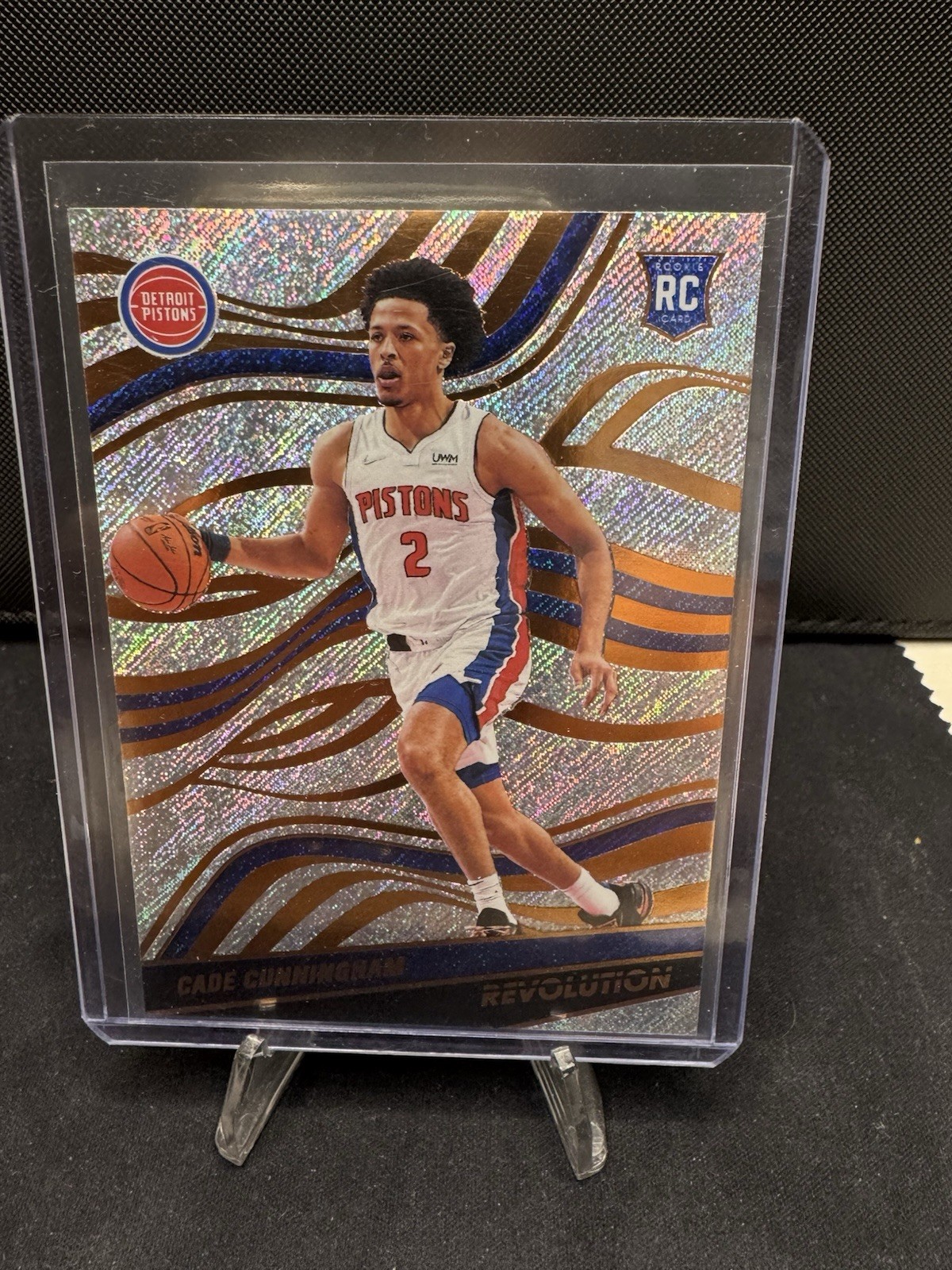 2021 Panini Revolution Cade Cunningham Detroit Pistons Rookie #120 NBA Sparkle