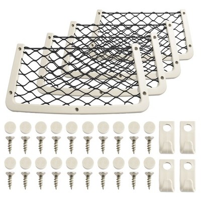Wohnmobil Camper elastisches Netz Aufbewahrungsnetz Tasche 4er Pack 18 cm x 36 c