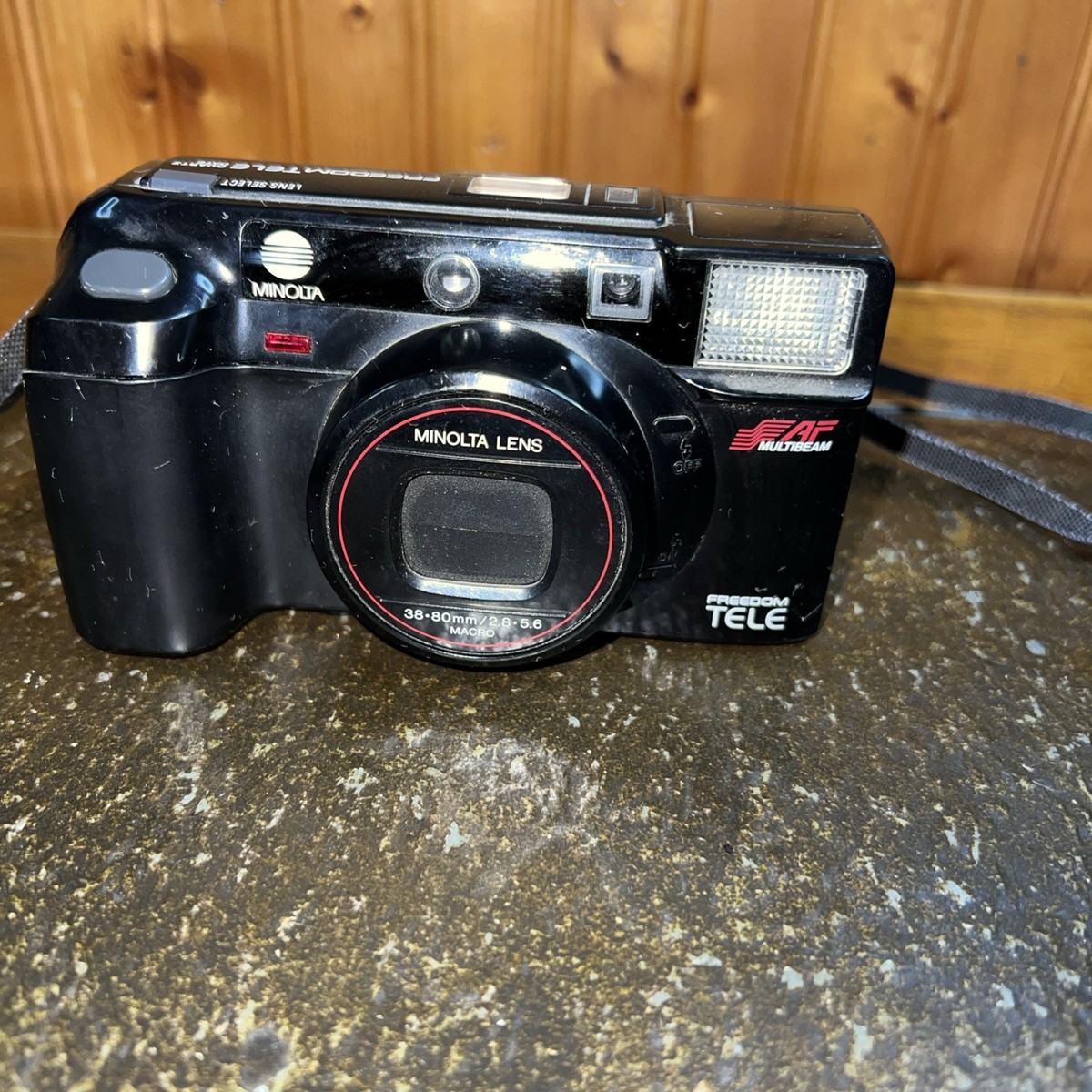 Minolta AF-Tele Super vintage point and shoot camera for 35mm film