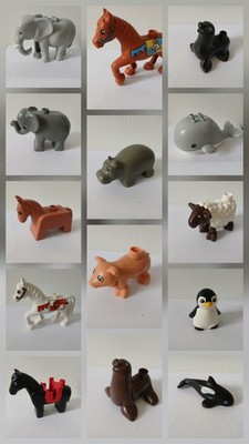 Lego Duplo Zootiere, Bauernhof, Savanne, Wald