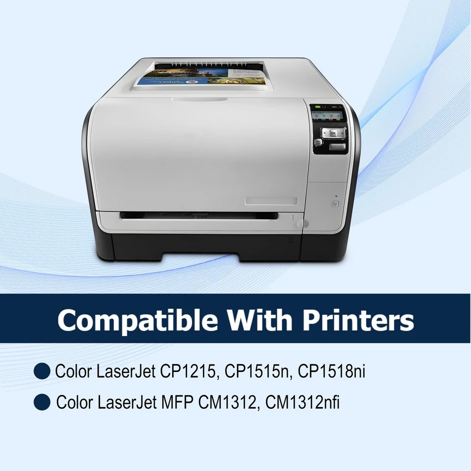 125A Toner Cartridges 4-Pack Works with HP Color LaserJet CM1312nfi CM1312 MF... - Image 2 of 4