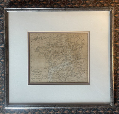 Gravierte Karte von Frankreich für den Atlas to Guthrie s Geographical Grammar - London