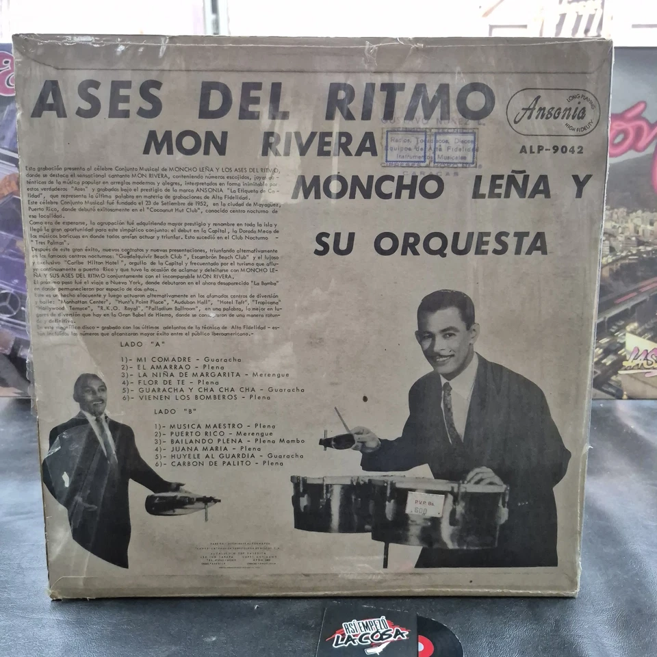 Moncho Leña Y Los Ases Del Ritmo, Mon Rivera ‎– Ases Del Ritmo - Guaracha, 1970s Foto 2 de 4
