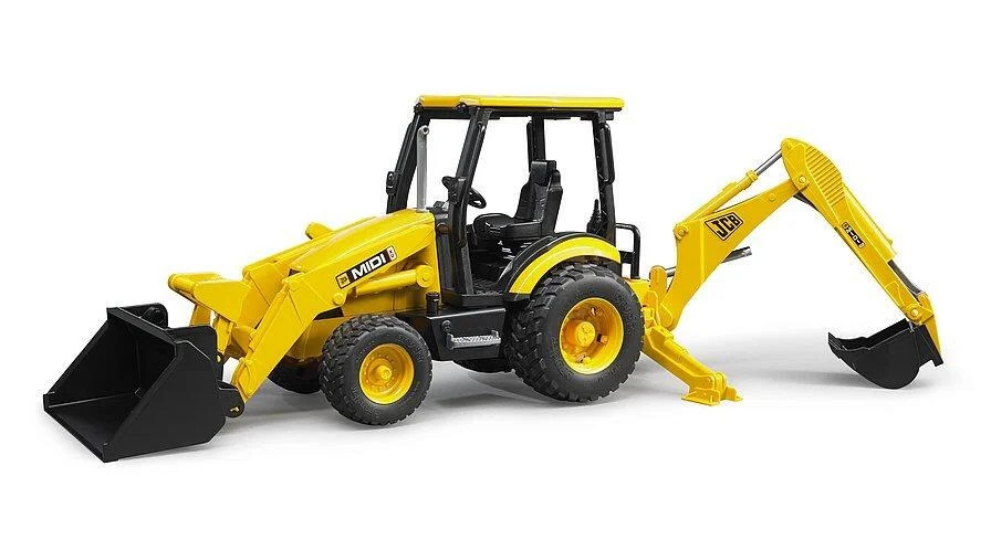 BRUDER JCB MIDI CX Backhoe Loader B102427 - CONSTRUCTION TOY / DIGGER
