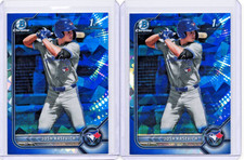 2022 Bowman - Josh Kasevich 1st Chrome Sapphire Prospect Lot (2) Blue Jays MLB