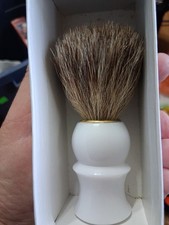 Unbranded Badger Shaving Brush ,simpsons Best Bader Box Brush Has Plastic Handle
