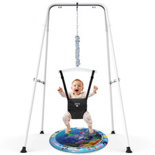 Baby Jumper with Stand,Baby Bouncer,Easy Set-Up,Baby Exerciser for Active Babies