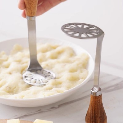 Edelstahl Stampfer für Kartoffeln und Kürbisse mit ergonomischem Griff