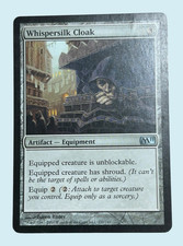 Whispersilk Cloak, Core Set 2011, LP Light Play, Magic The Gathering MTG