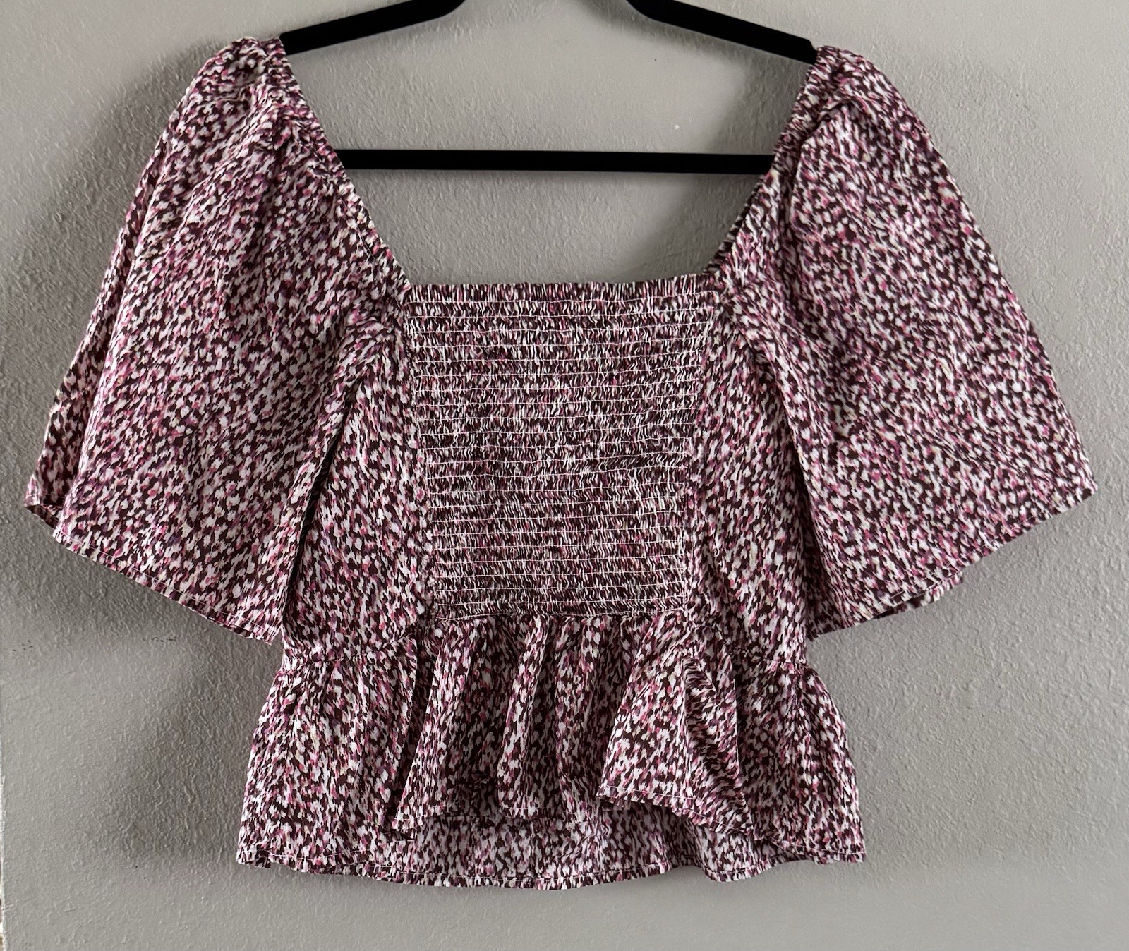 Universal Thread Peasant Blouse Puff Sleeves, Smo… - image 2