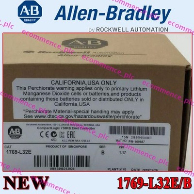 New NEW AB 1769-L32E/B AB CompactLogix 750KB Enet Controller Module US  AB
