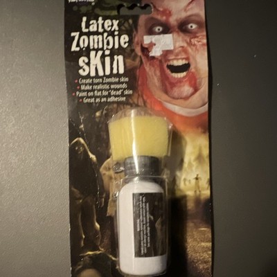 Fun World Liquid Latex Zombie Skin Makeup Kit w/ Sponge, One Size F9504
