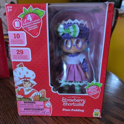 Strawberry Shortcake Limited Edition Plum Pudding 5.5'' Fashion Doll 4 Surprise