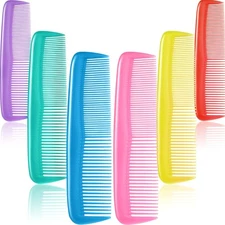 Leinuosen 12 Pieces Hair Combs Set Pocket Plastic Fine Tooth Dressing Comb for,