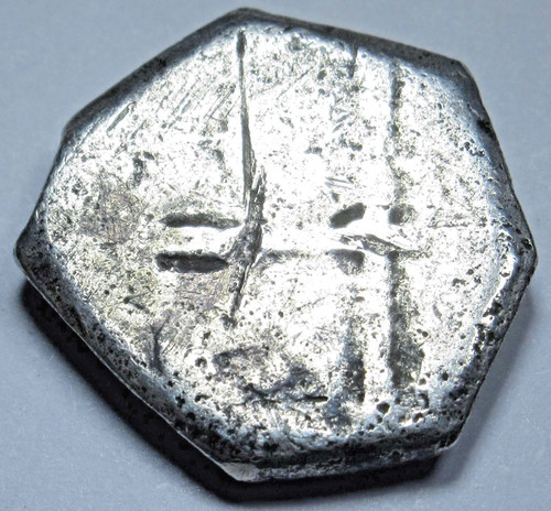 1600's Spanish Silver 1 Reales Genuine Antique Colonial Pirate Treasure Cob Coin