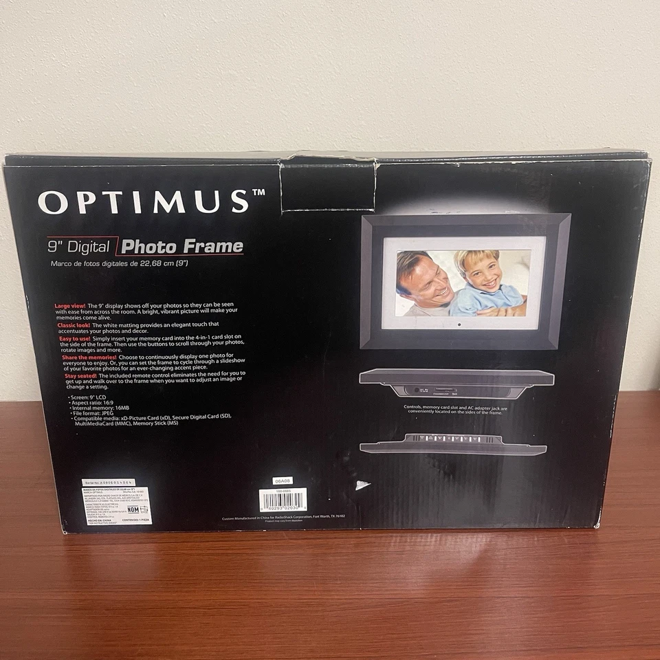 Optimus 16-665 9" Digital Picture Frame - Image 3 of 4