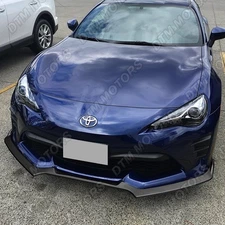 For 2017-2020 Toyota 86 CS-Style JDM Matt Black Front Bumper Body Spoiler Lip