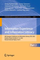 Serap Kurbano¿Lu (U. A.) | Information Experience and Information Literacy | Xx