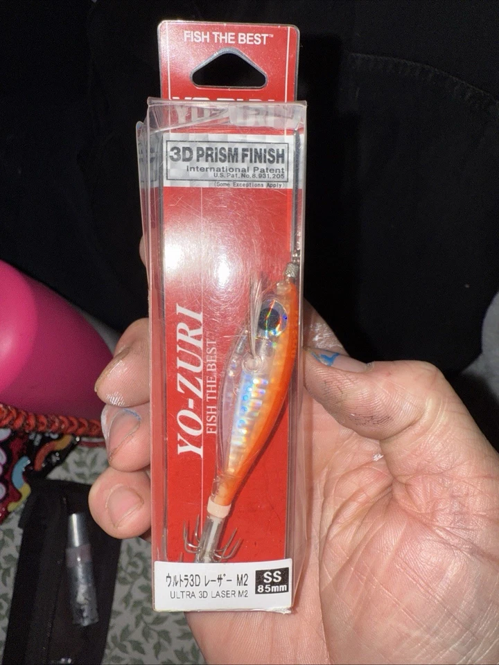 Yo-zuri Ultra 3-D Lazer M2 SS Acabado Prisma OG Rojo 3/3/8 M2 Og 85mm M Japón Foto 4 de 4