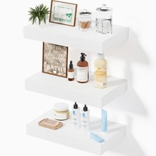 Floating Shelves for Wall, Bathroom Shelves Over Toilet, Wall Shelves  Book ...