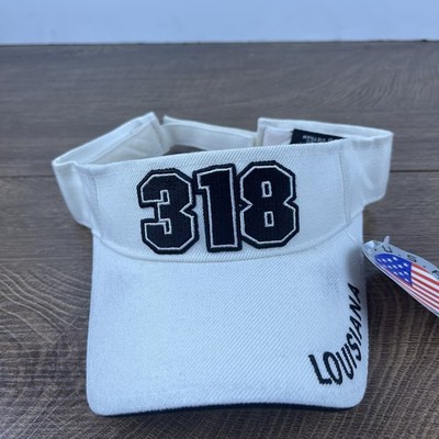 Louisianna 318 Visor Hat White Cap Hat 318 Adjustable Hat White Adult Hat