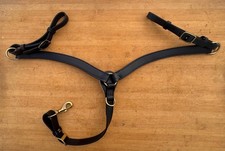 Tucker Saddlery BLACK  Contoured Western Breast Collar Brass Hardware  ~ New