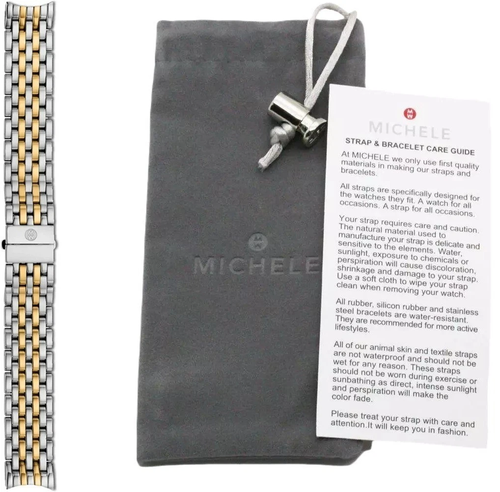 MICHELE Silver 16 mm Band Width Wristwatch Bands for sale | eBay