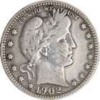 1902-P Barber Quarter