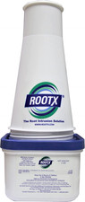 ROOTX - 2 LIBBRE. VASO con imbuto/applicatore controllo radice schiuma per linee fognarie An