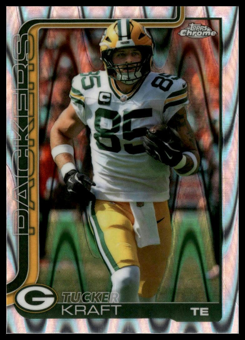 2025 Topps Chrome #108 Tucker Kraft Ray Wave Refractor