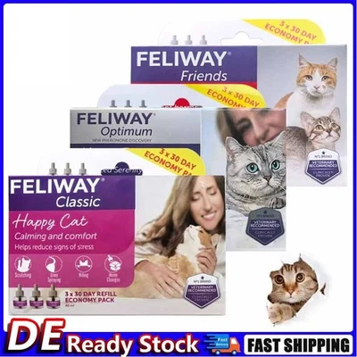 AS SHOW 3x FELIWAYOptimum - Nachfüllflakon 48ml Feliway-Optimum 30 Day Refill - DE