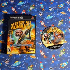 Destroy All Humans PS2 PlayStation 2 TESTED 2006 Black Label
