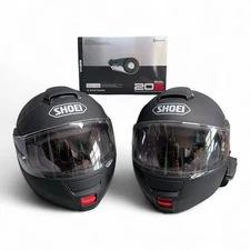 [HIS & HERS] 👫🏼🏍️ Shoei NEOTEC Motorcycle Helmets S XL with Sena 20S-01 Comms