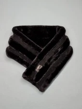 Ugg Australia Pull Through Fur Scarf Womens One Size Black