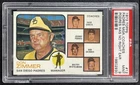 1973 Topps Baseball Coaches Ear Padres Manager #12 PSA 8.5
