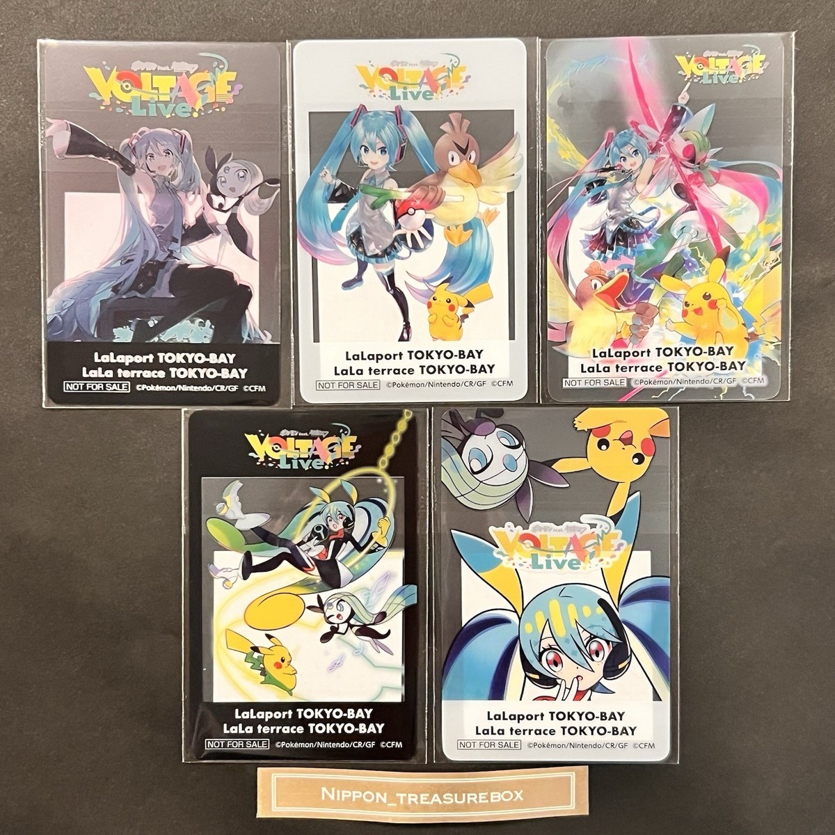 Pokemon card Pokémon Hatsunemiku Limited Pokemon feat. Hatsune Miku Project VOLTAGE LIVE Limited Clear Card