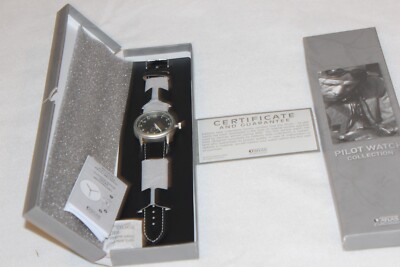 Pilot Watch Collection Atlas 39 mm Pilotenuhr Fliegeruhr mit Zertifikat # 11