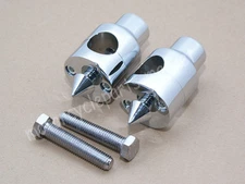 Chrome Billet 1" Shorty Handlebar Riser For Harley Sofail Dyna Sportster Custom